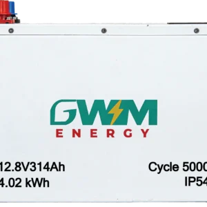 GWM Energy 12.8V 314Ah 4.02kWh lithium battery with 5000 cycles and IP54 protection