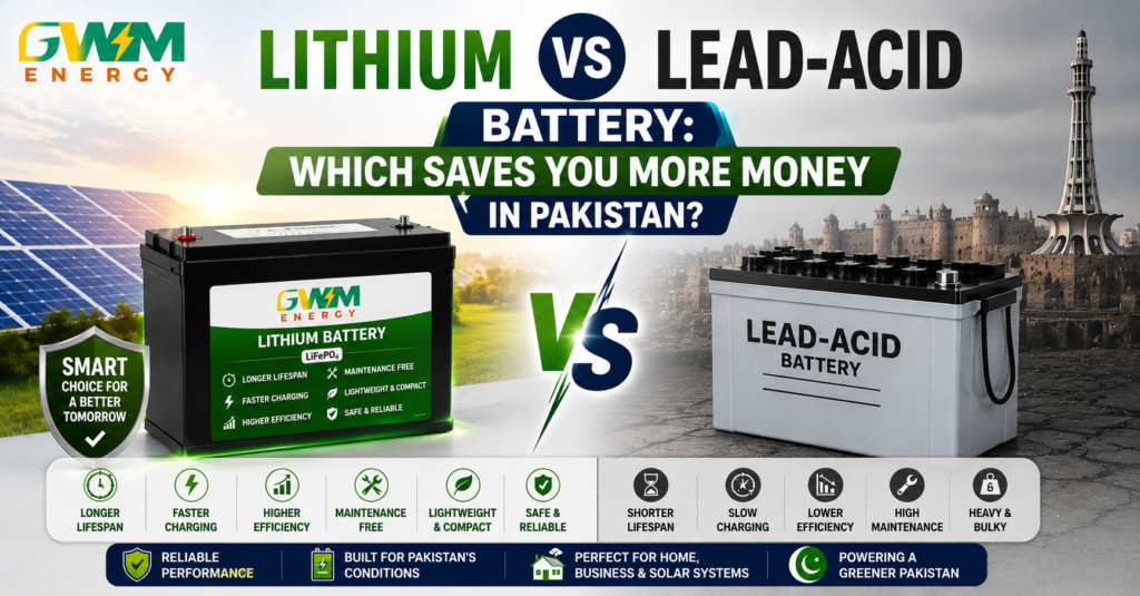 Lithium vs Lead-Acid Battery: Which Saves You More Money in Pakistan?